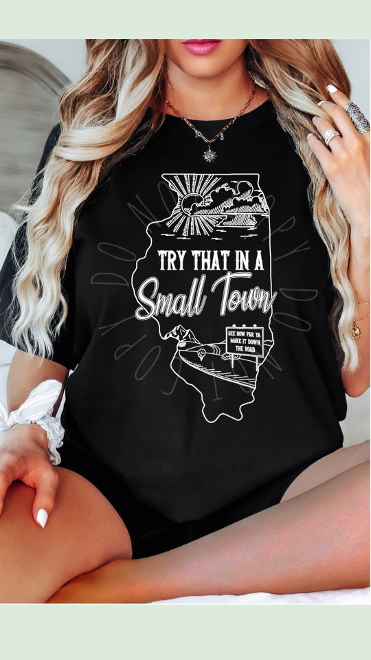Try That In A Small Town State Shirt