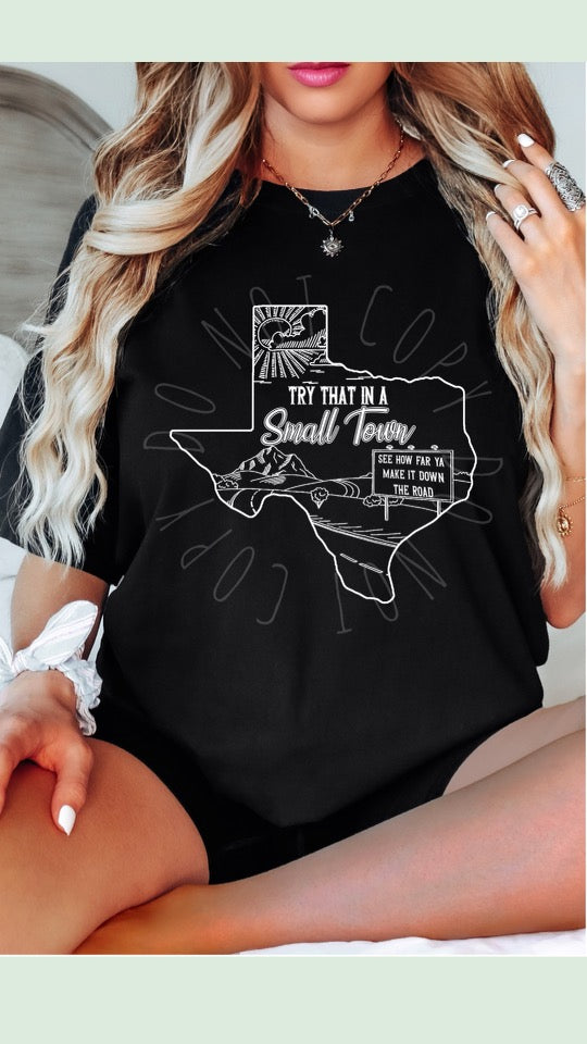 Try That In A Small Town State Shirt