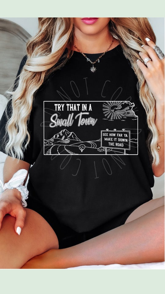Try That In A Small Town State Shirt