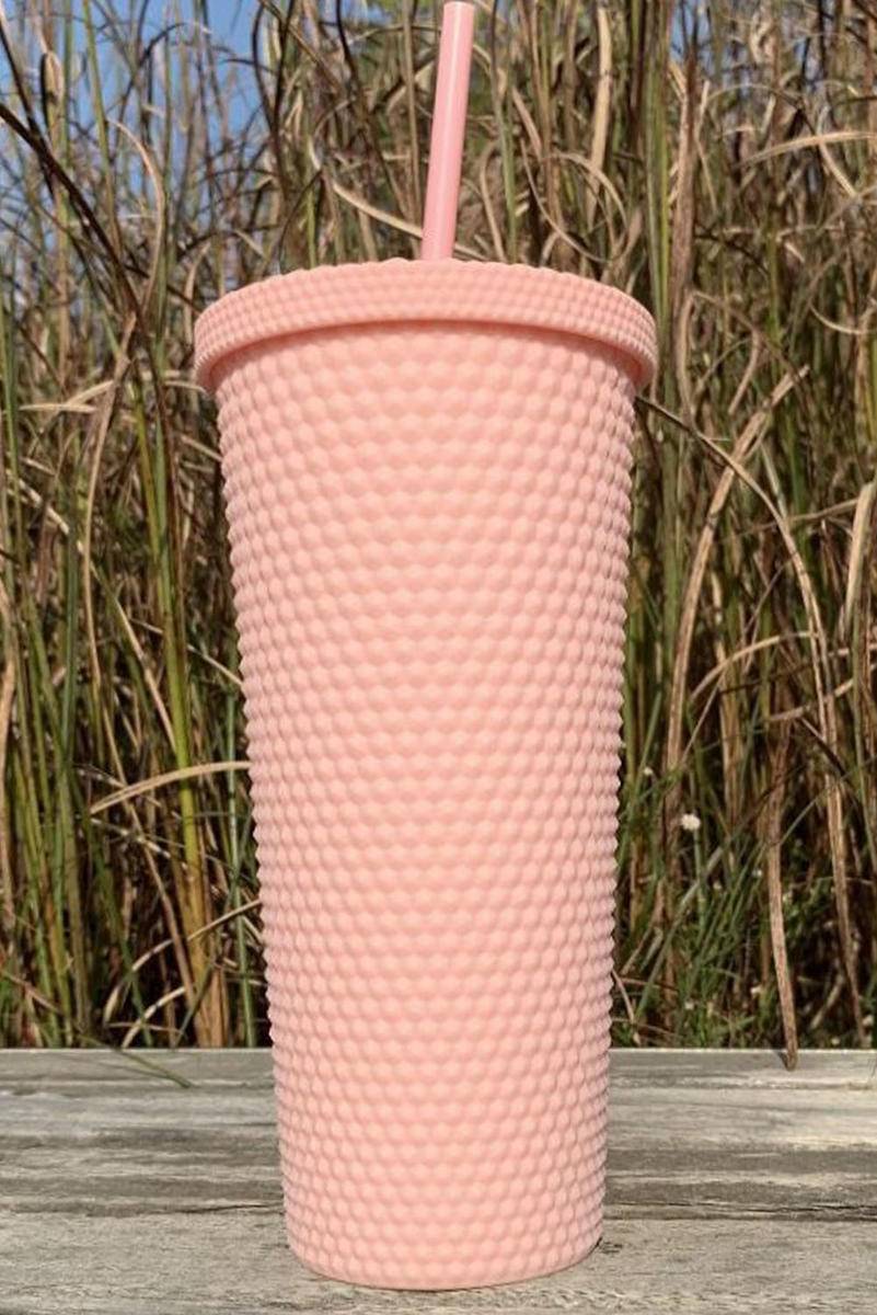 24Oz Reusable Matte Diamond Tumbler Cup
