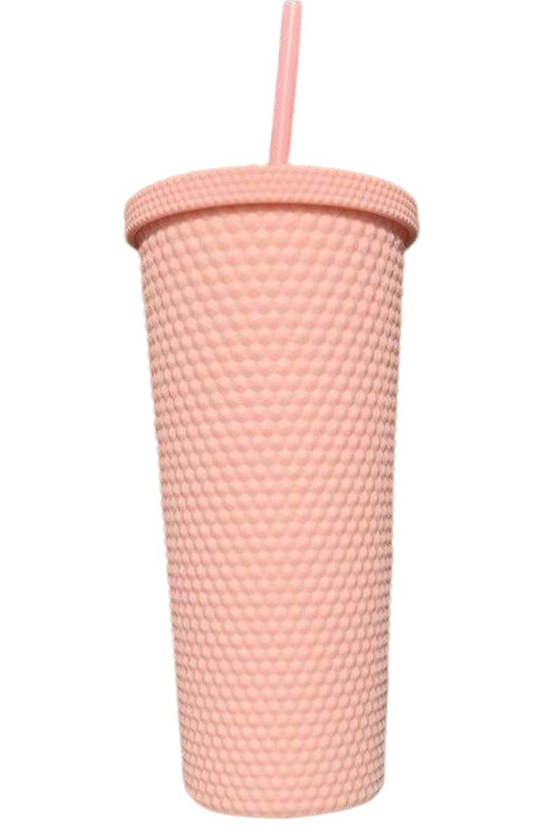 24Oz Reusable Matte Diamond Tumbler Cup