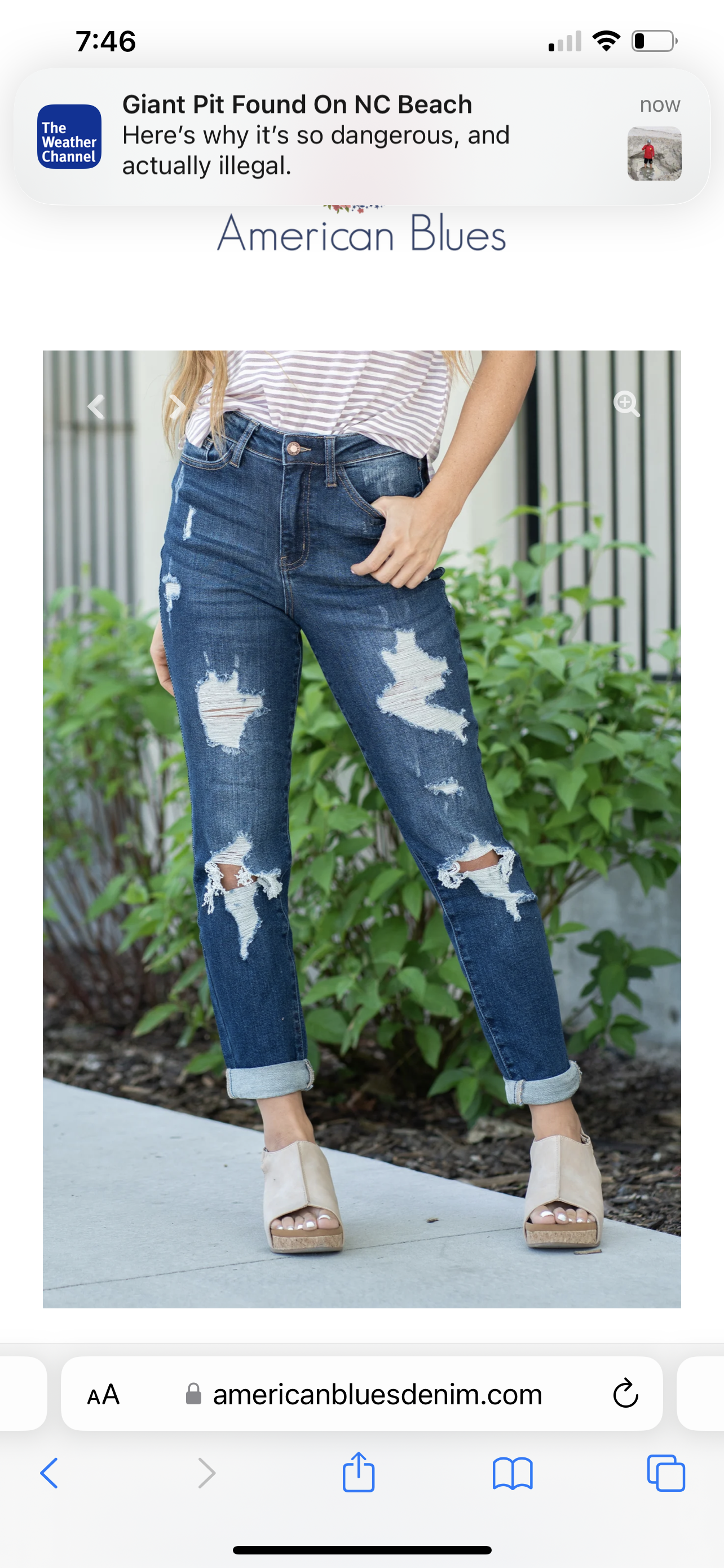 Judy Blue Boyfriend Cuffed Denim