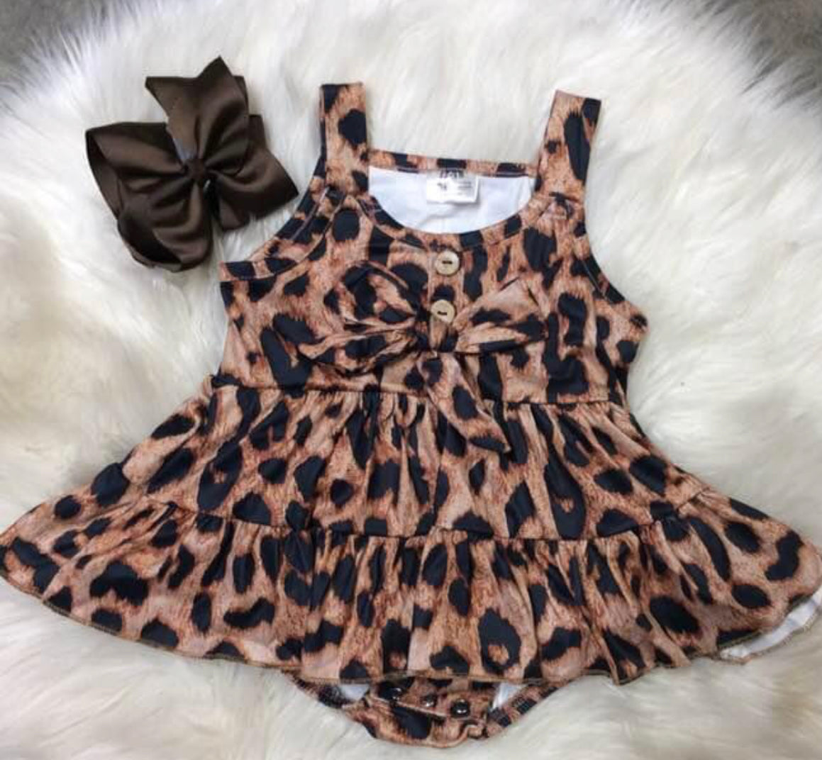 Leopard Dress Romper