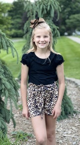 Leopard PaperBag short set
