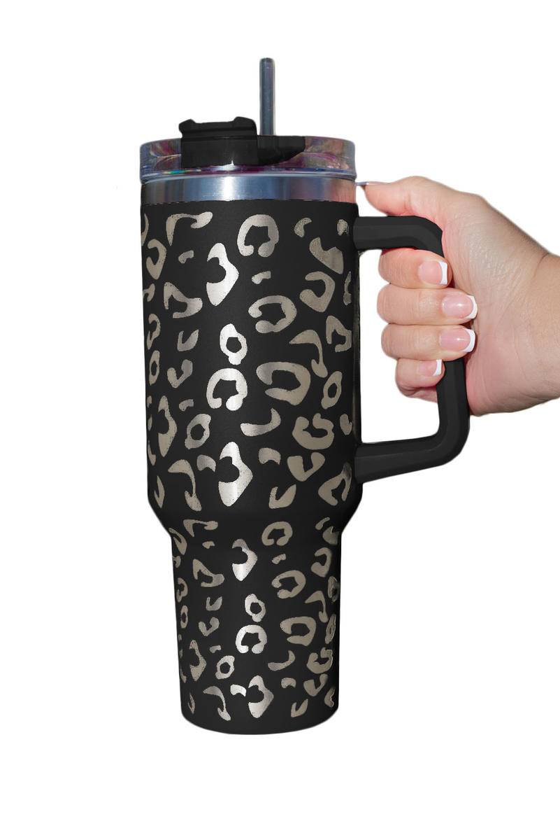 40Oz Leopard Spotted 304 Stainless Double Insulated Tumbler