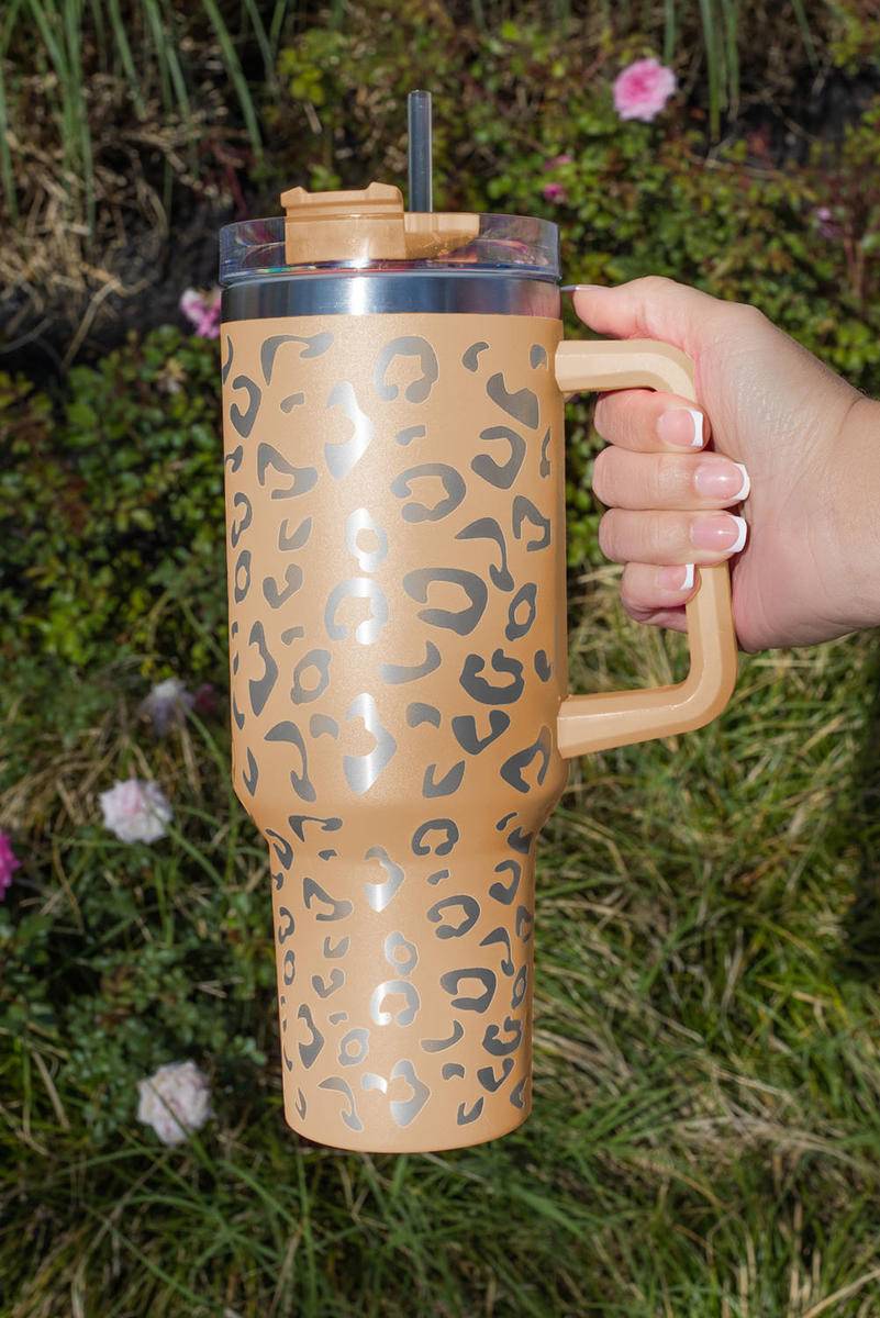 40Oz Leopard Spotted 304 Stainless Double Insulated Tumbler