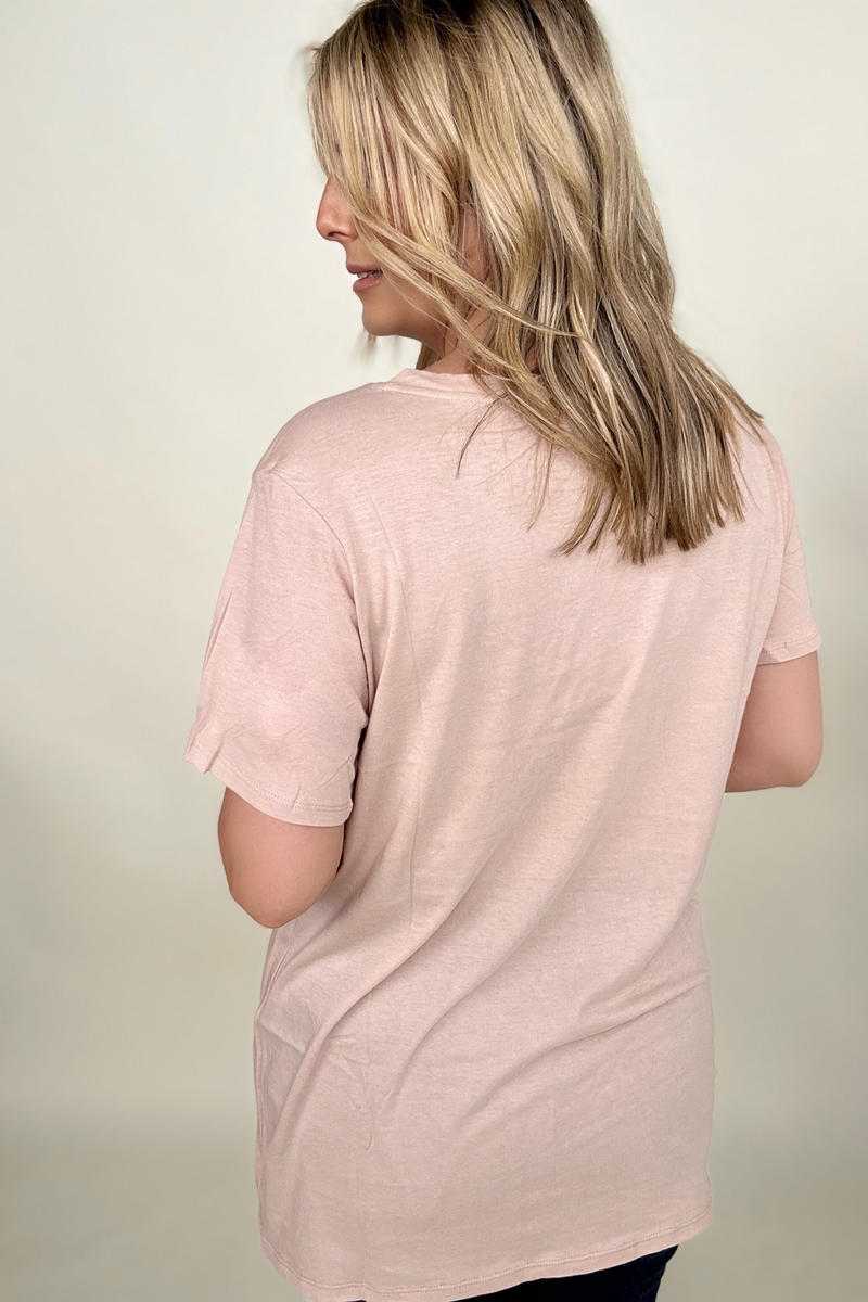 Zenana Cotton Short Sleeve V-Neck Tee