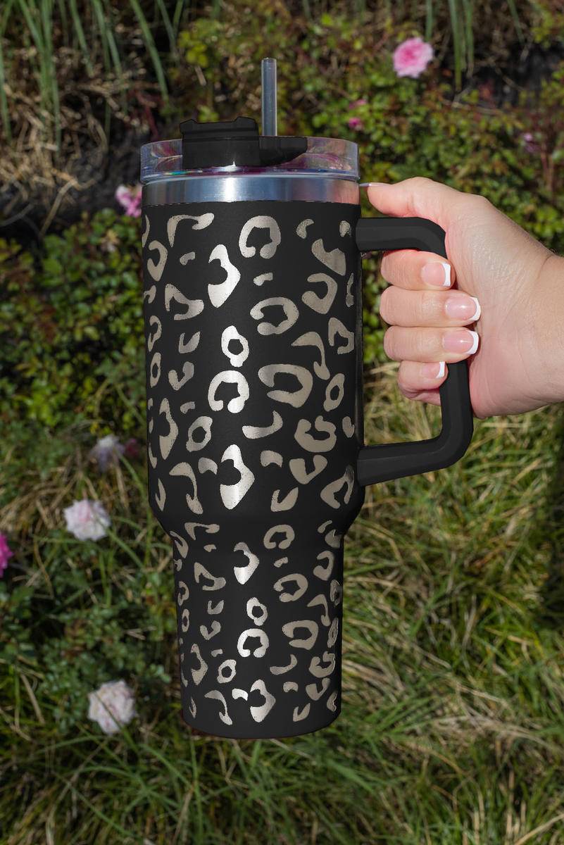 40Oz Leopard Spotted 304 Stainless Double Insulated Tumbler