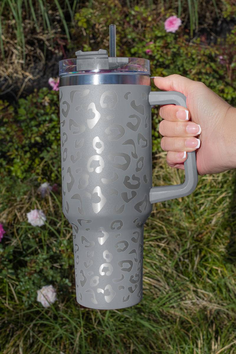 40Oz Leopard Spotted 304 Stainless Double Insulated Tumbler