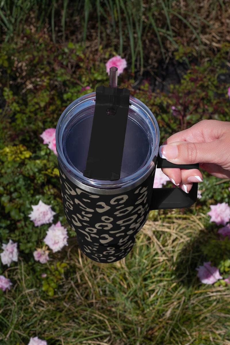 40Oz Leopard Spotted 304 Stainless Double Insulated Tumbler