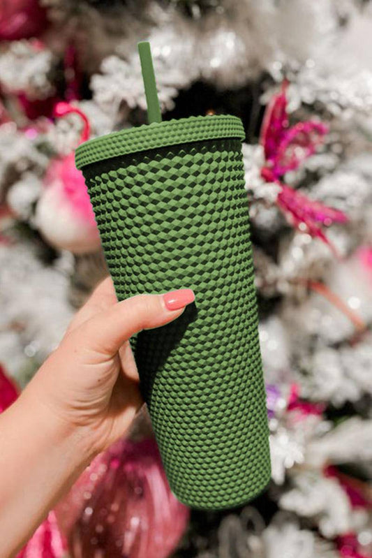 24Oz Reusable Matte Diamond Tumbler Cup